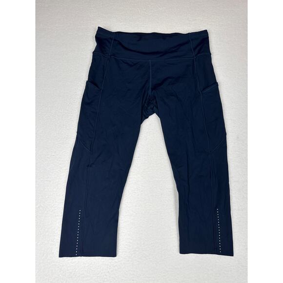 Lululemon true navy fast and free crop II “nulux 19” women’s 12 - Picture 5 of 10